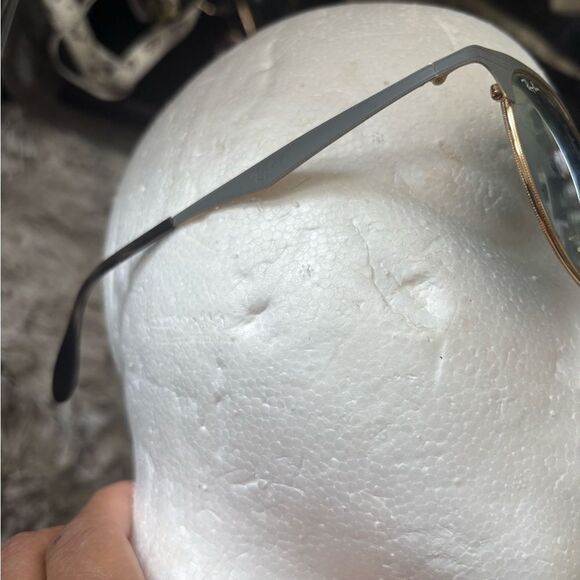 Ray-Ban RB3546 sunglasses aviator logo mirror lens eyewear gold frame glasses main image 10